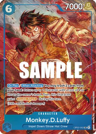 Monkey.D.Luffy (062) (Alternate Art) (OP02-062) - Paramount War Foil [Super Rare]