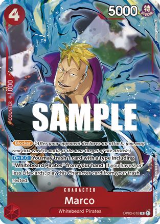 Marco (Alternate Art) (OP02-018) - Paramount War Foil [Rare]