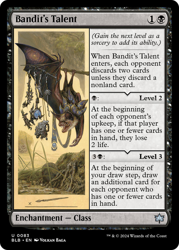 Bandit's Talent (BLB-083) - Bloomburrow Foil [Uncommon]