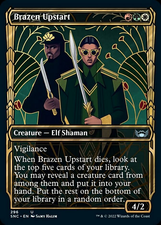 Brazen Upstart (SNC-296) - Streets of New Capenna: (Showcase) [Uncommon]