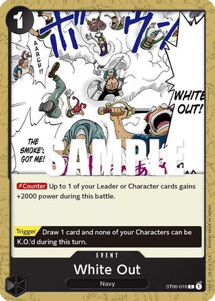 White Out (ST06-016) - Starter Deck 6: Absolute Justice  [Common]