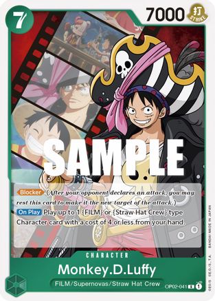 Monkey.D.Luffy (041) (OP02-041) - Paramount War Foil [Rare]