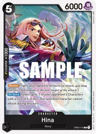 Hina (OP02-110) - Paramount War Foil [Rare]