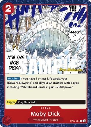 Moby Dick (OP02-024) - Paramount War Pre-Release Cards  [Common]