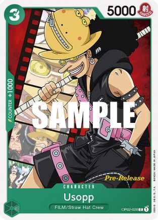 Usopp (OP02-028) - Paramount War Pre-Release Cards  [Common]