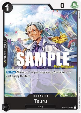 Tsuru (OP02-106) - Paramount War Pre-Release Cards  [Uncommon]