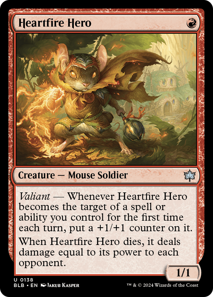 Heartfire Hero (BLB-138) - Bloomburrow [Uncommon]