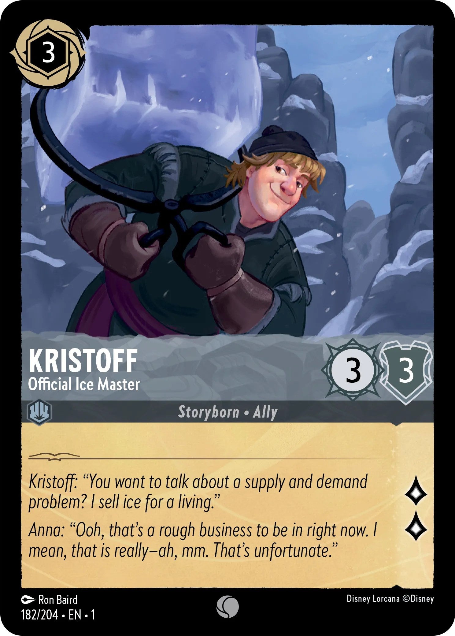 Kristoff - Official Ice Master (182/204) - The First Chapter  [Common]