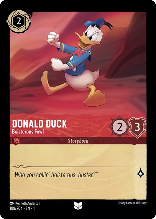 Donald Duck - Boisterous Fowl (108/204) - The First Chapter  [Uncommon]