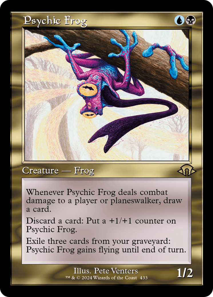 Psychic Frog (MH3-433) - Modern Horizons 3 [Rare] Retro Frame