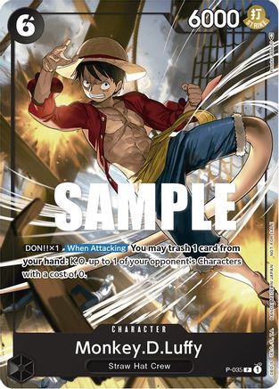 Monkey.D.Luffy (Pirates Party Vol. 3) (P-035) - One Piece Promotion Cards  [Promo]