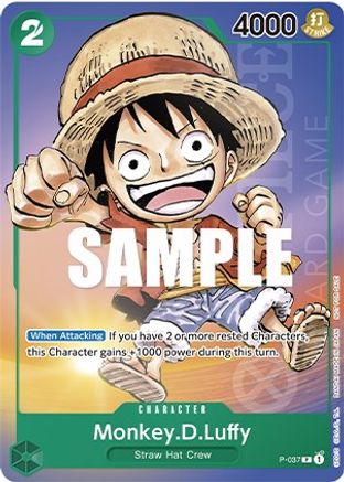 Monkey.D.Luffy (Anime Expo 2023) (P-037) - One Piece Promotion Cards  [Promo]