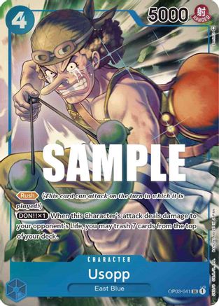 Usopp (Alternate Art) (OP03-041) - Pillars of Strength Foil [Super Rare]