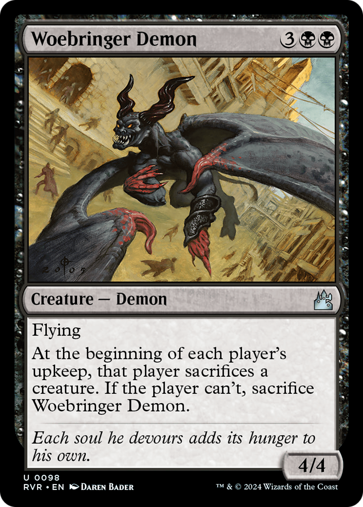 Woebringer Demon (RVR-098) - Ravnica Remastered [Uncommon]