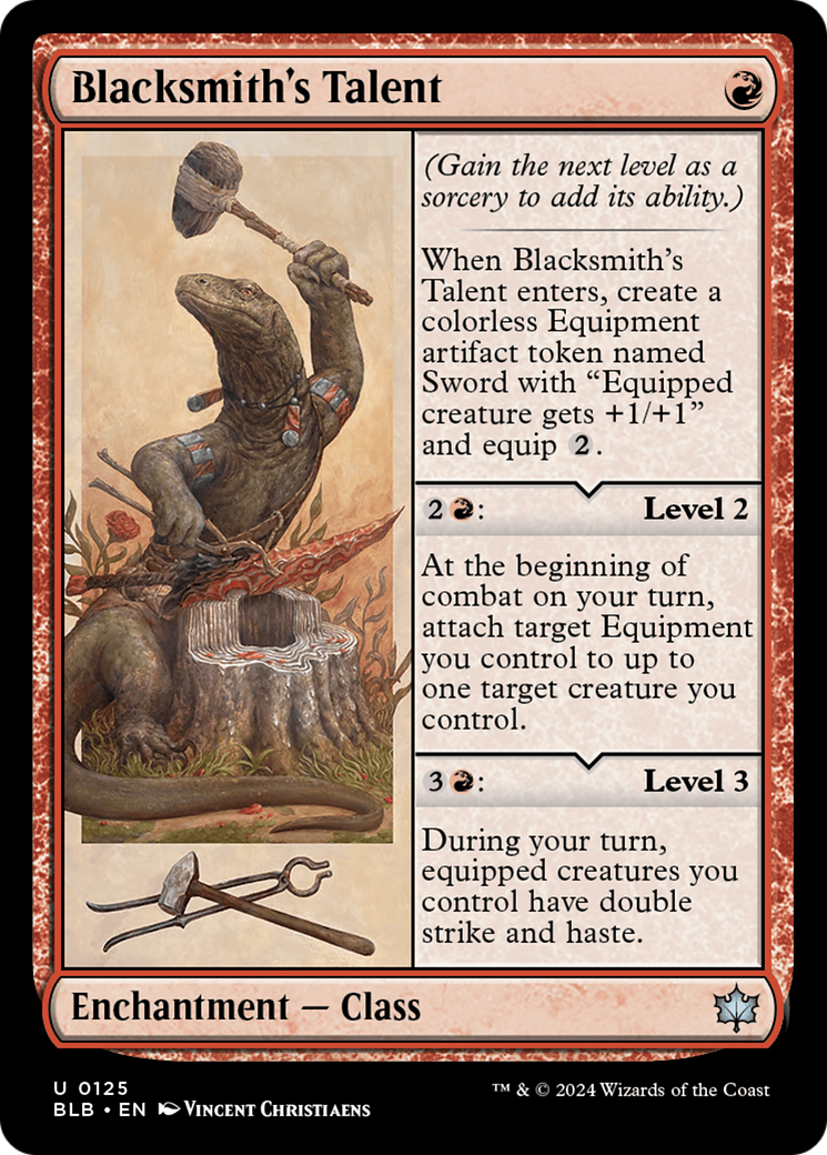 Blacksmith's Talent (BLB-125) - Bloomburrow [Uncommon]