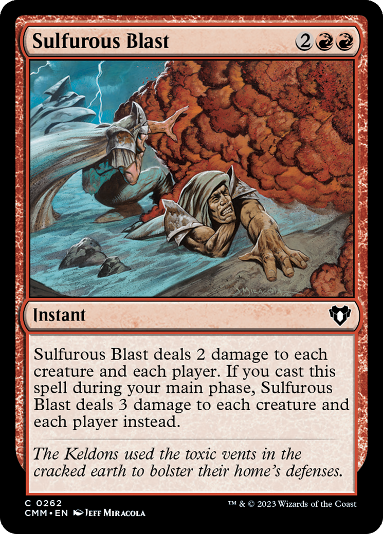 Sulfurous Blast (CMM-262) - Commander Masters [Common]