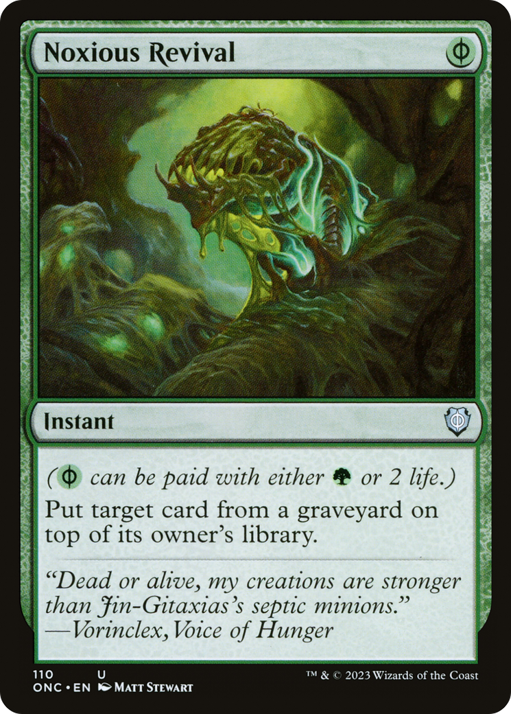 Noxious Revival (ONC-110) - Phyrexia: All Will Be One Commander [Uncommon]