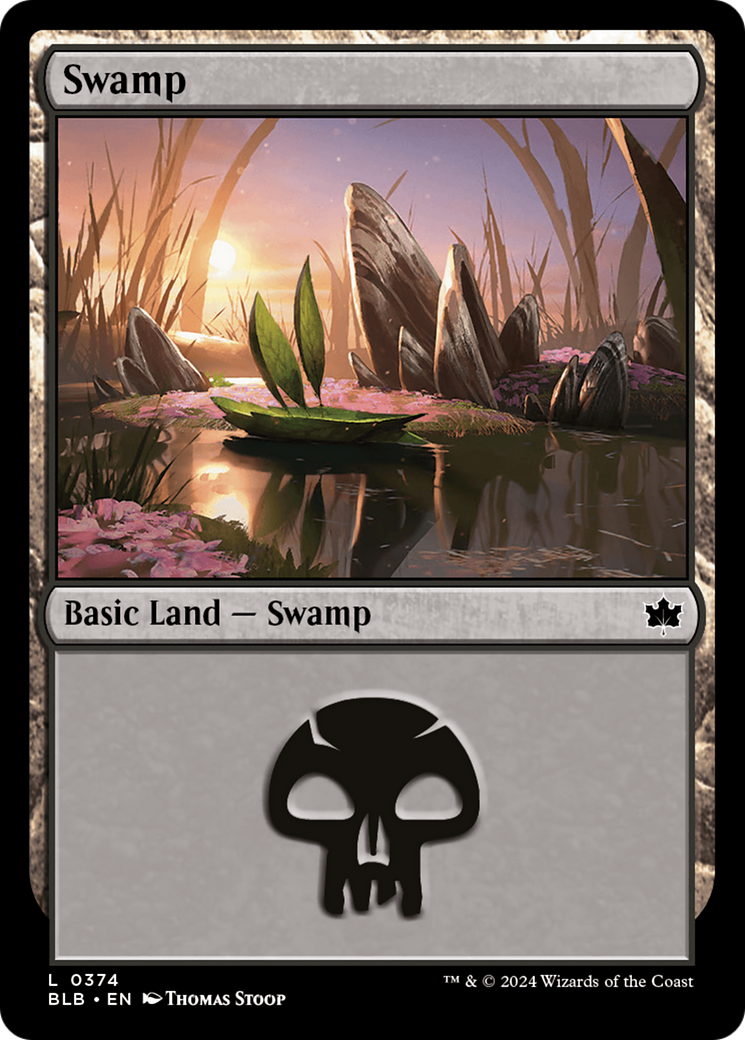 Swamp (BLB-374) - Bloomburrow Foil [Common]