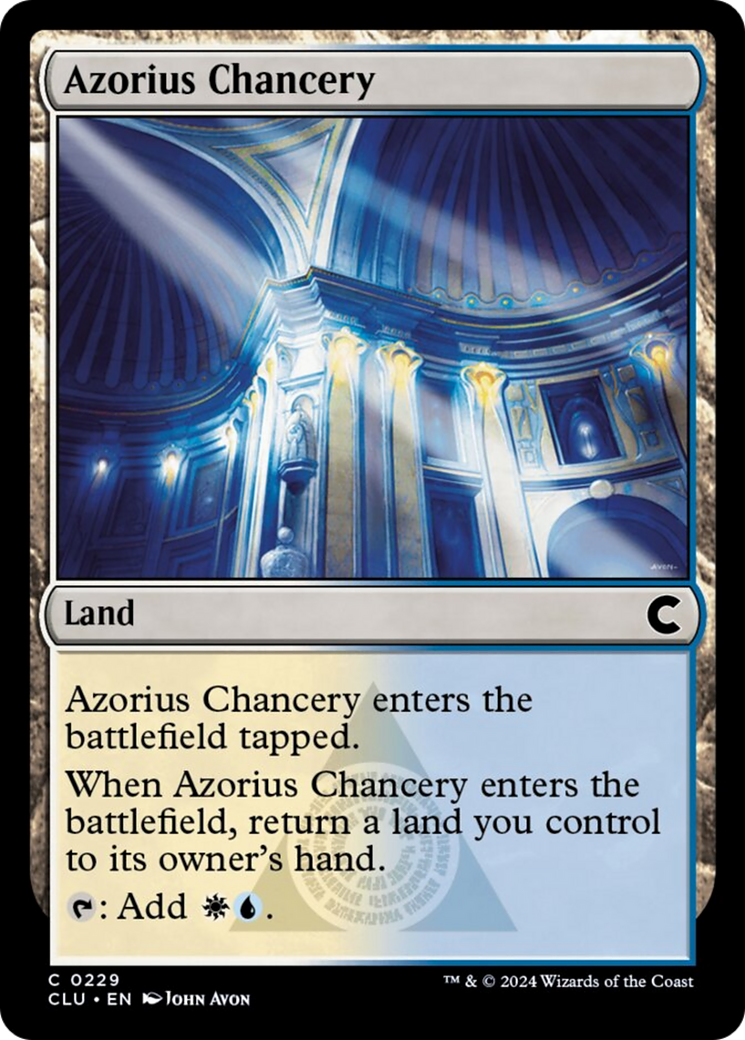 Azorius Chancery (CLU-229) - Ravnica: Clue Edition [Common]