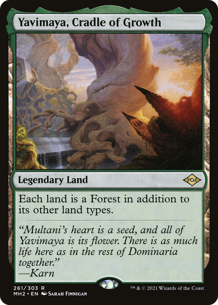 Yavimaya, Cradle of Growth (MH2-261) - Modern Horizons 2 [Rare]