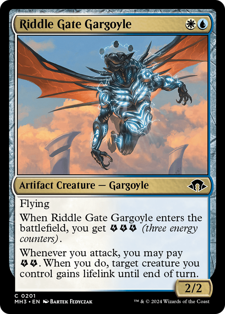 Riddle Gate Gargoyle (MH3-201) - Modern Horizons 3 Foil [Common]