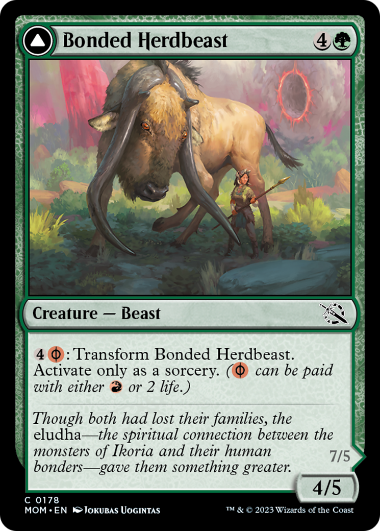 Bonded Herdbeast // Plated Kilnbeast (MOM-178) - March of the Machine [Common]