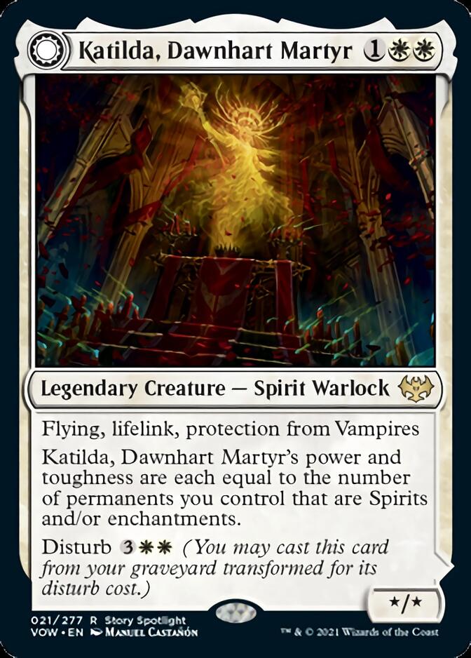 Katilda, Dawnhart Martyr // Katilda's Rising Dawn (VOW-021) - Innistrad: Crimson Vow: (Double Faced Transform) [Rare]