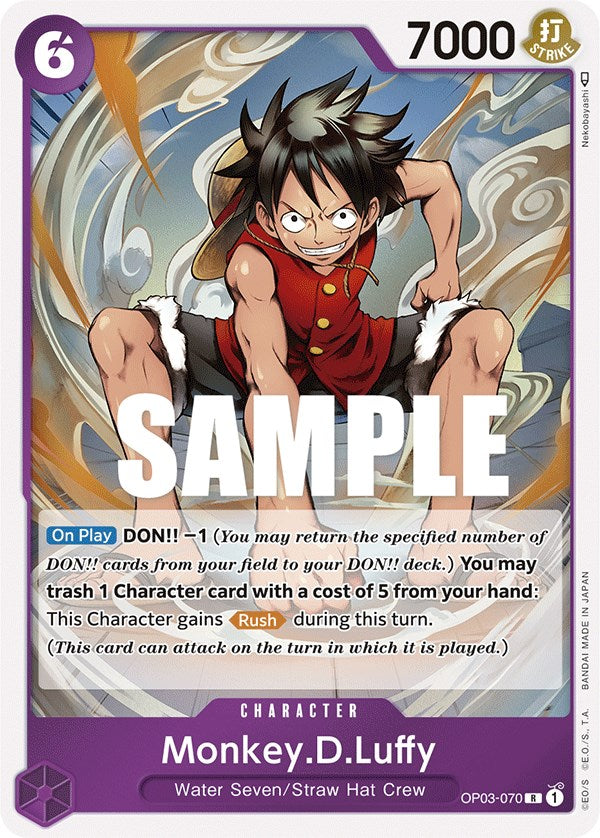 Monkey.D.Luffy (OP03-070) - Pillars of Strength Foil [Rare]