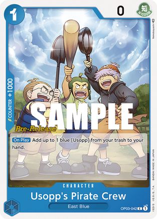 Usopp's Pirate Crew (OP03-042) - Pillars of Strength Pre-Release Cards  [Common]