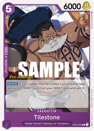 Tilestone (OP03-064) - Pillars of Strength Pre-Release Cards  [Common]