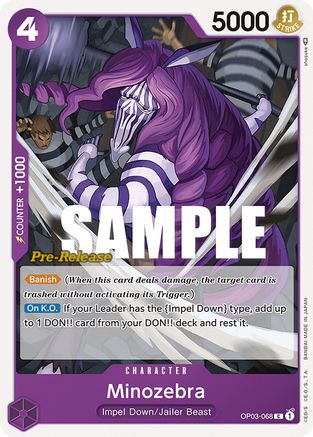 Minozebra (OP03-068) - Pillars of Strength Pre-Release Cards  [Common]