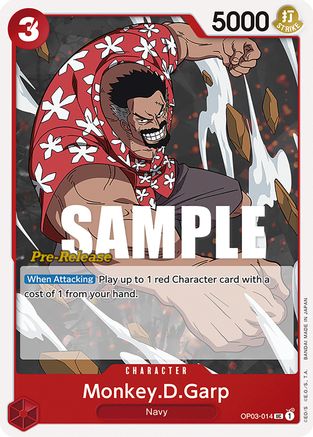 Monkey.D.Garp (OP03-014) - Pillars of Strength Pre-Release Cards  [Uncommon]