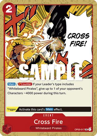 Cross Fire (OP03-017) - Pillars of Strength Pre-Release Cards  [Uncommon]