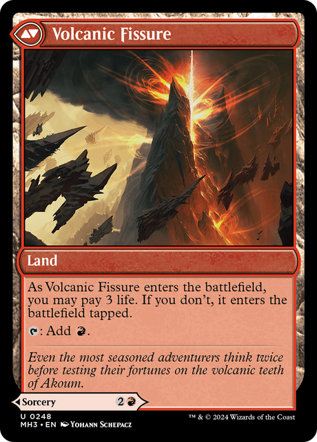 Sundering Eruption // Volcanic Fissure (MH3-248) - Modern Horizons 3 Foil [Uncommon]