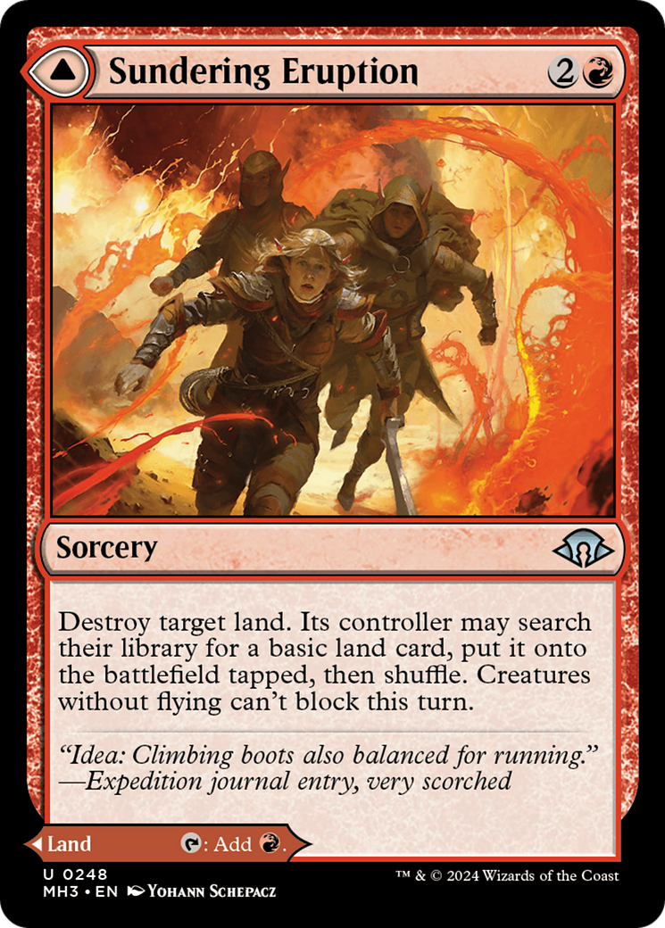 Sundering Eruption // Volcanic Fissure (MH3-248) - Modern Horizons 3 Foil [Uncommon]