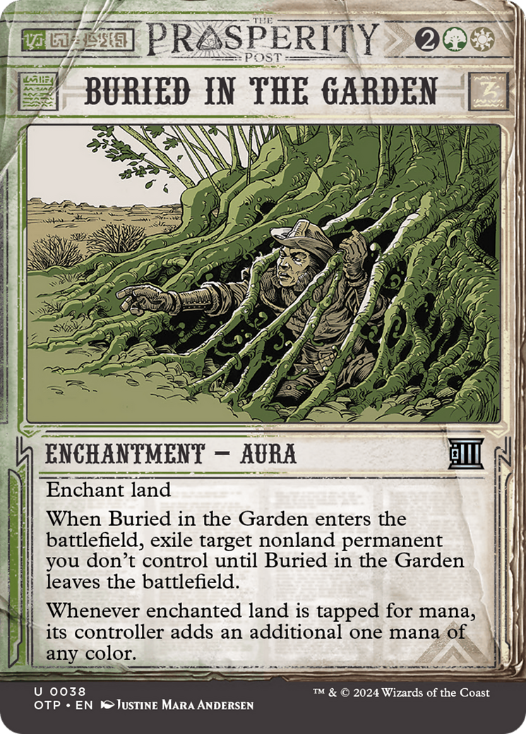 Buried in the Garden (OTP-038) - Breaking News: (Showcase) (Borderless) [Uncommon]