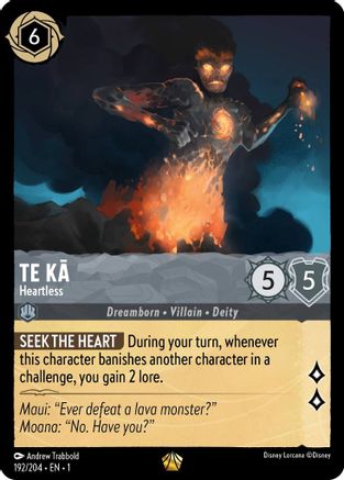 Te Ka - Heartless (192/204) - The First Chapter Cold Foil [Legendary]