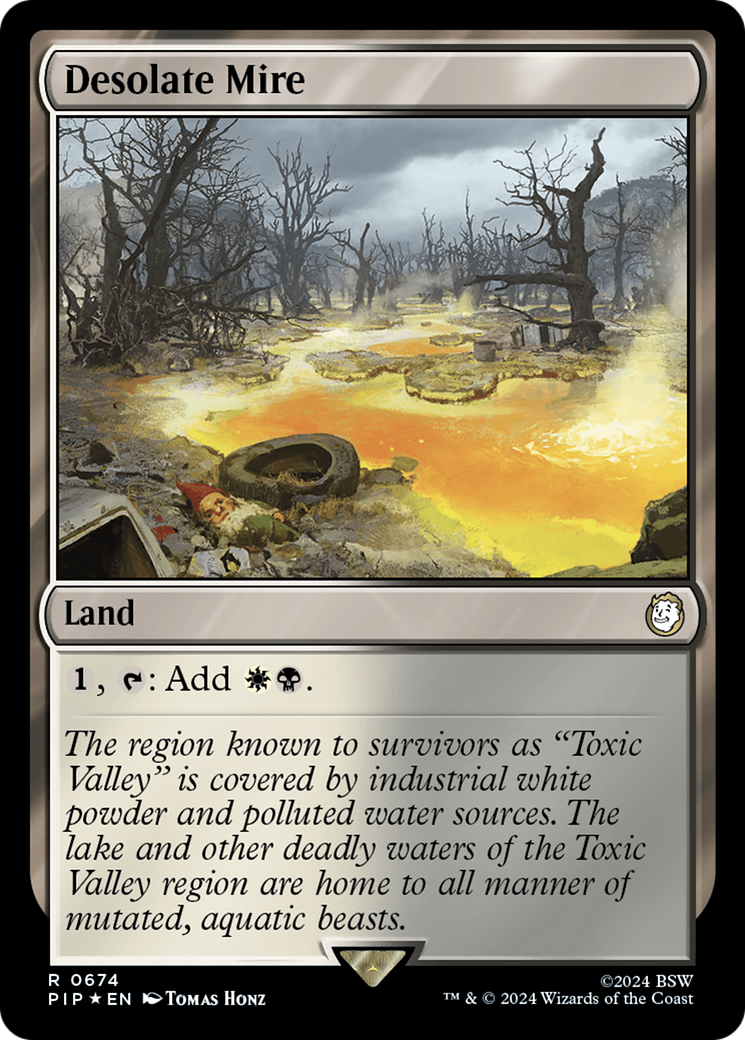 Desolate Mire (PIP-674) - Fallout Surge Foil [Rare]