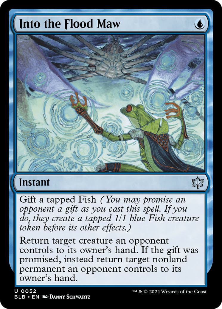 Into the Flood Maw (BLB-052) - Bloomburrow Foil [Uncommon]