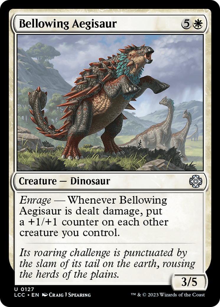 Bellowing Aegisaur (LCC-127) - The Lost Caverns of Ixalan Commander [Uncommon]