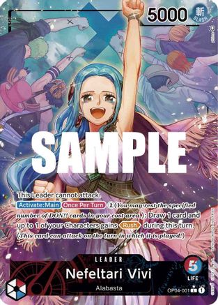 Nefeltari Vivi (001) (Alternate Art) (OP04-001) - Kingdoms of Intrigue Foil [Leader]