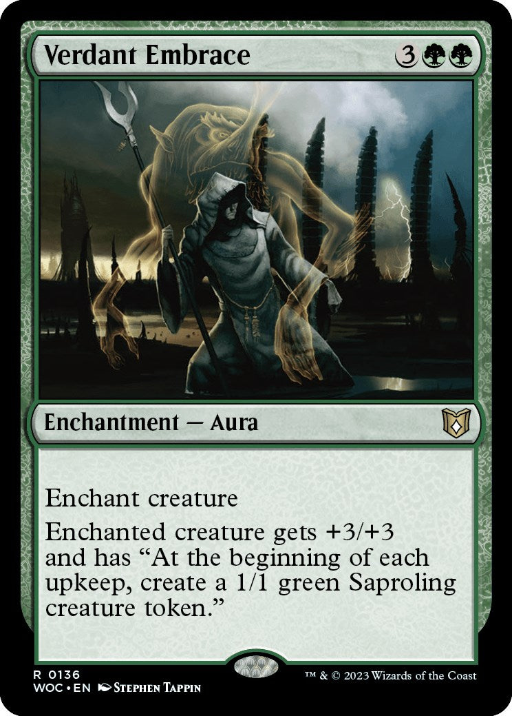 Verdant Embrace (WOC-136) - Wilds of Eldraine Commander [Rare]