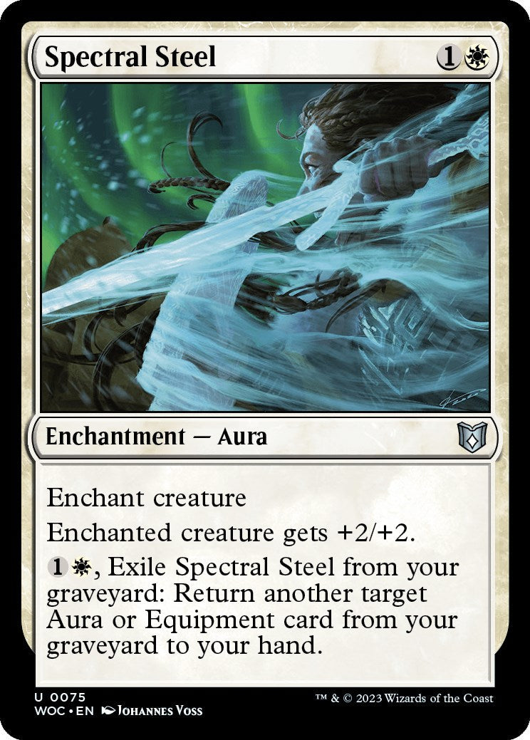 Spectral Steel (WOC-075) - Wilds of Eldraine Commander [Uncommon]