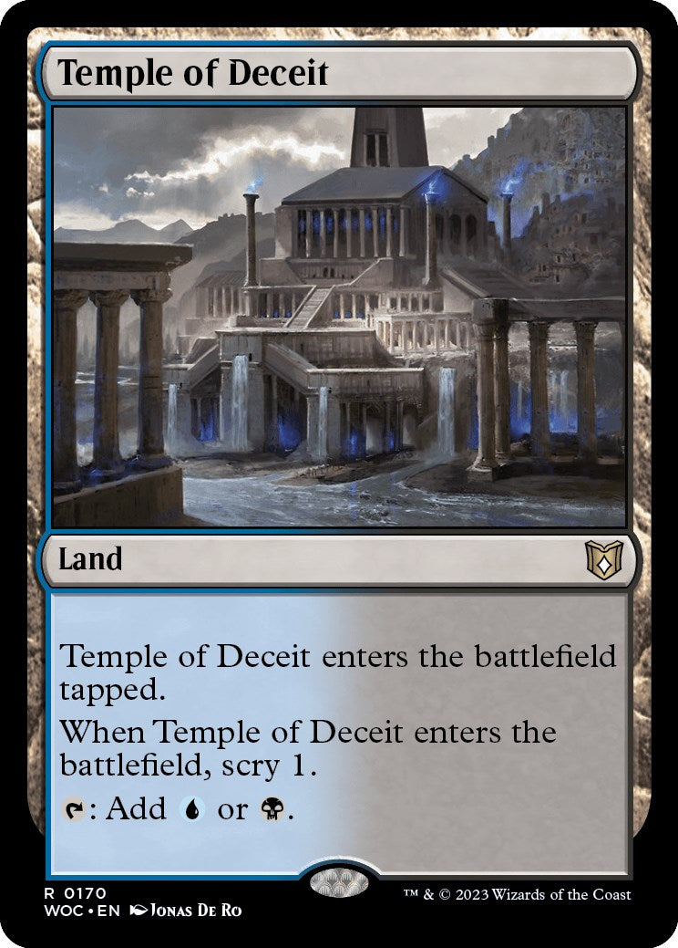 Temple of Deceit (WOC-170) - Wilds of Eldraine Commander [Rare]