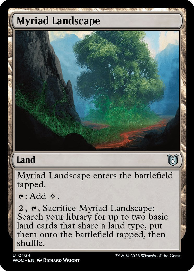 Myriad Landscape (WOC-164) - Wilds of Eldraine Commander [Uncommon]