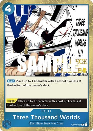 Three Thousand Worlds (Judge Pack Vol. 2) (OP03-057) - One Piece Promotion Cards Foil [Promo]