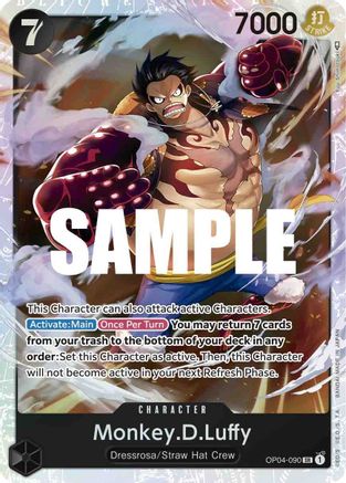 Monkey.D.Luffy (090) (OP04-090) - Kingdoms of Intrigue Foil [Super Rare]