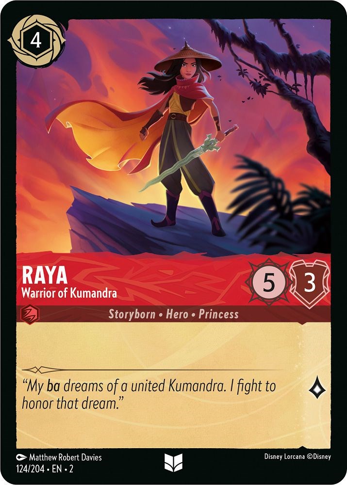 Raya - Warrior of Kumandra (124/204) - Rise of the Floodborn  [Uncommon]