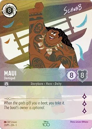 Maui - Demigod (Alternate Art) (23) - Disney100 Promos Holofoil [Promo]