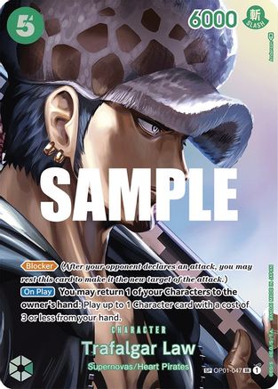 Trafalgar Law (SP) (OP01-047) - Kingdoms of Intrigue Foil [Super Rare]